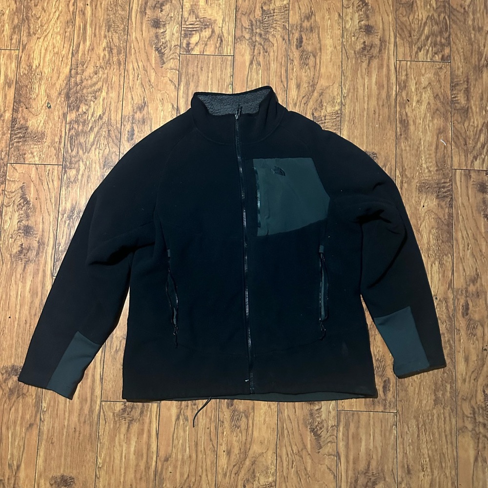 The North Face Black and Gray Fleece Jacket